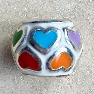 NWOT Brighton multicolored heart bead